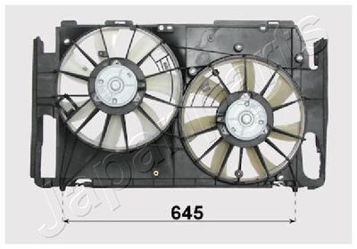 Fan, engine cooling JAPANPARTS VNT152022