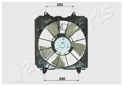 Fan, engine cooling JAPANPARTS VNT192001