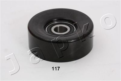 Deflection/Guide Pulley, V-ribbed belt JAPKO 129117