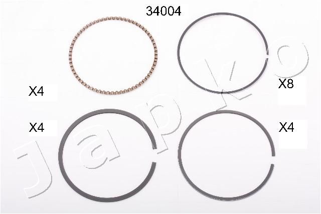 JAPKO 134004 Piston Ring