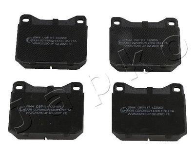 Brake Pad Set, disc brake JAPKO 500944