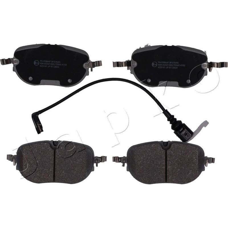 JAPKO 500986 Brake Pad Set, disc brake