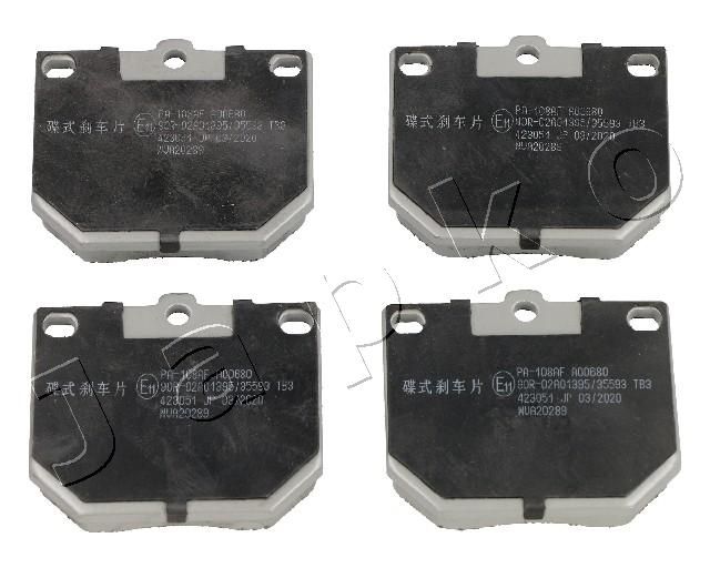 JAPKO 50108 Brake Pad Set, disc brake
