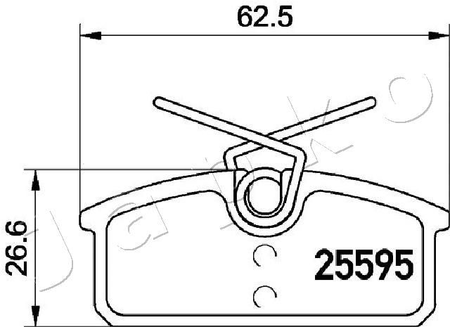 JAPKO 510705 Brake Pad Set, disc brake