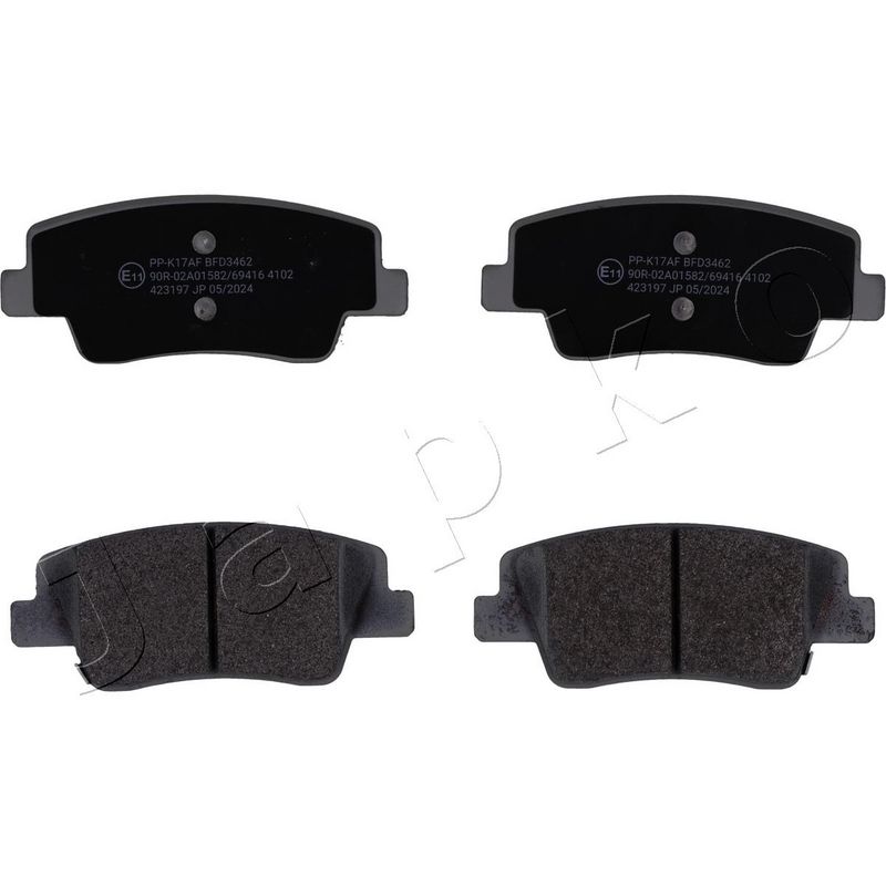 JAPKO 51K17 Brake Pad Set, disc brake