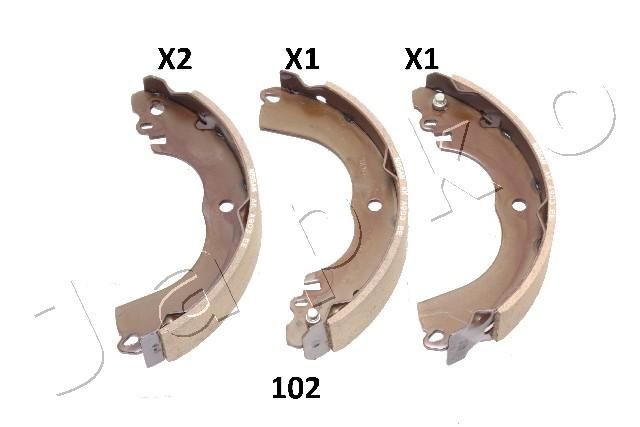 JAPKO 55102 Brake Shoe Set