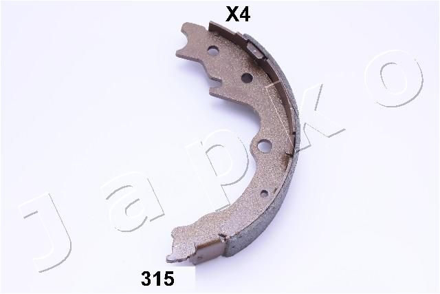 JAPKO 55315 Brake Shoe Set, parking brake