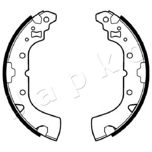 JAPKO 55523 Brake Shoe Set