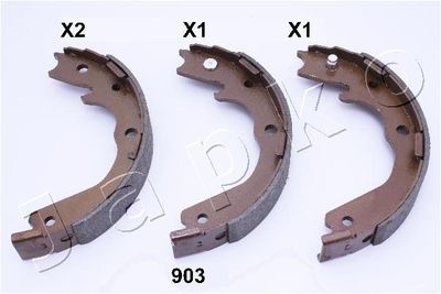 Brake Shoe Set, parking brake JAPKO 55903