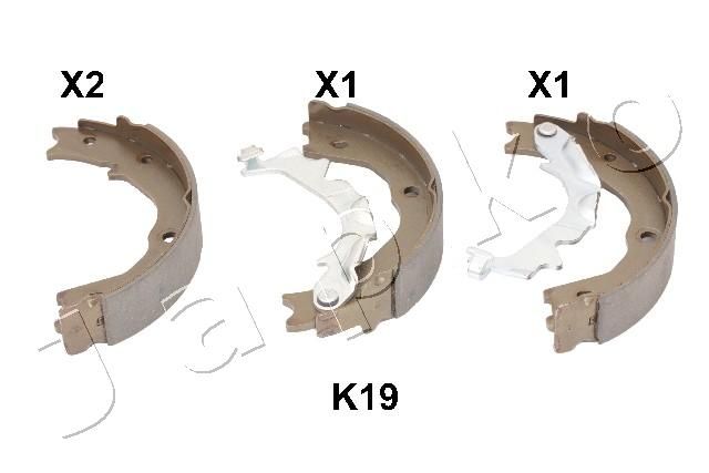 JAPKO 55K19 Brake Shoe Set, parking brake