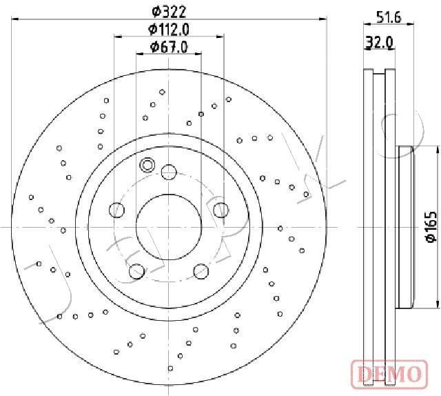 JAPKO 600528C Brake Disc
