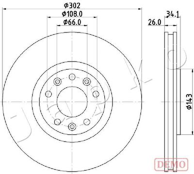 Brake Disc JAPKO 600635C