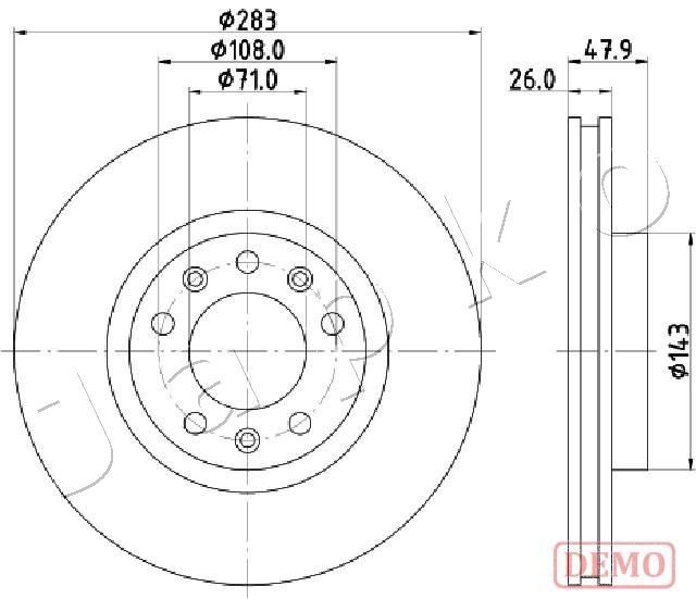 JAPKO 600637C Brake Disc