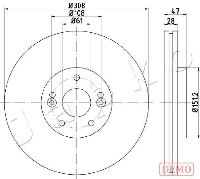 JAPKO 600713C Brake Disc