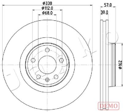 Brake Disc JAPKO 600920C