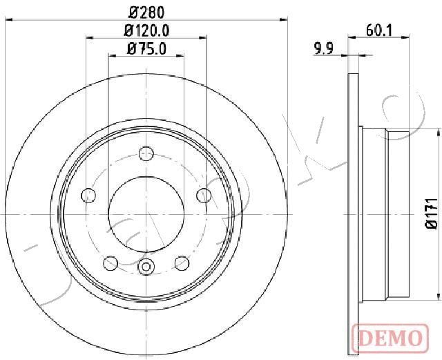 JAPKO 610107C Brake Disc