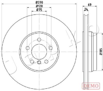 Brake Disc JAPKO 610127C