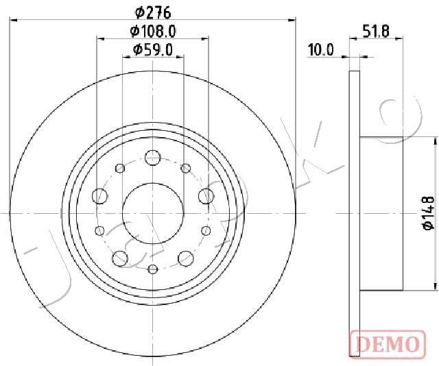 JAPKO 610207C Brake Disc