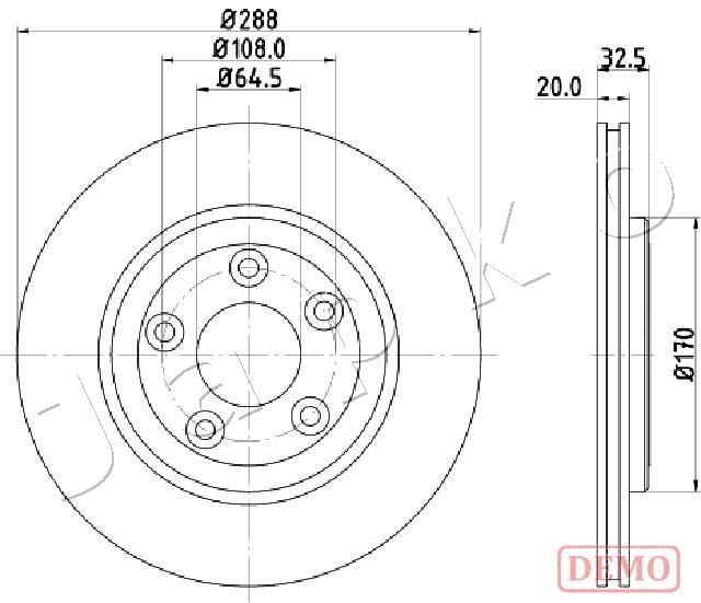 JAPKO 610315C Brake Disc