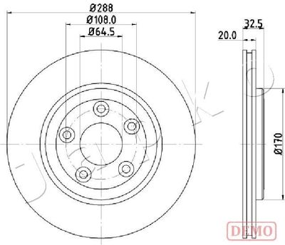 Brake Disc JAPKO 610315C