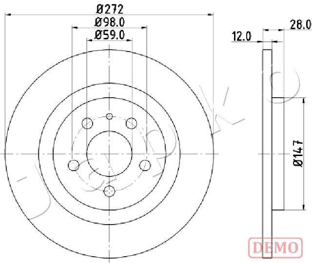 JAPKO 610606C Brake Disc