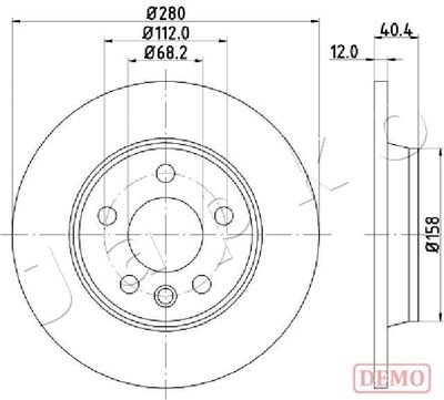 Brake Disc JAPKO 610926C