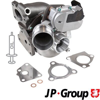 Charger, charging (supercharged/turbocharged) JP GROUP 1117409000