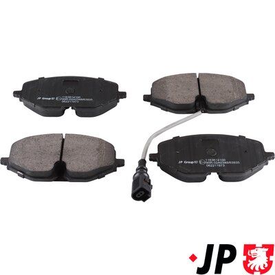 Brake Pad Set, disc brake JP GROUP 1163614100