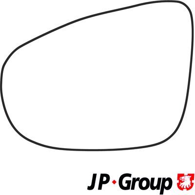 JP GROUP 1189304770 Mirror Glass, exterior mirror