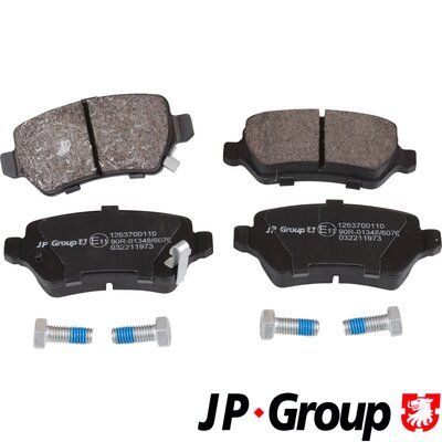 Brake Pad Set, disc brake JP GROUP 1263700110
