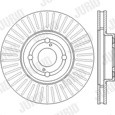 JURID 562435JC Brake Disc