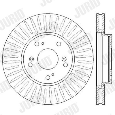JURID 562547JC Brake Disc