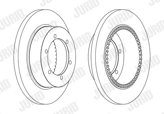 JURID 562840JC Brake Disc