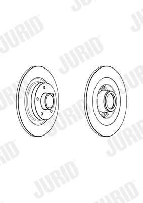 JURID 562974J-1 Brake Disc