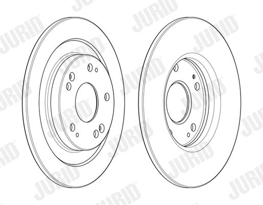 JURID 563128JC Brake Disc
