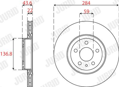 Brake Disc JURID 563273JC