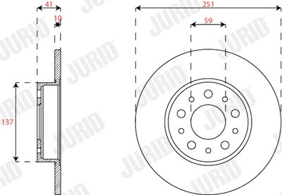 Brake Disc JURID 563295JC