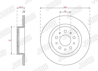 Brake Disc JURID 563296JC