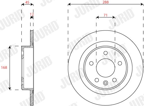 JURID 563311JC Brake Disc