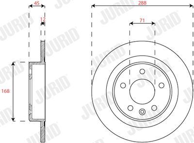 Brake Disc JURID 563311JC