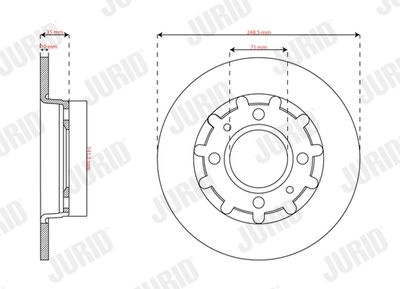 Brake Disc JURID 563364JC