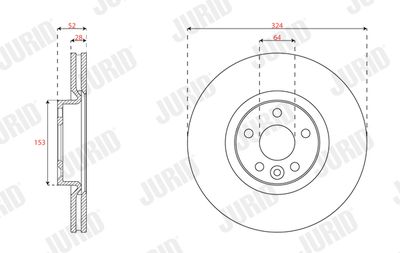 Brake Disc JURID 563400JC