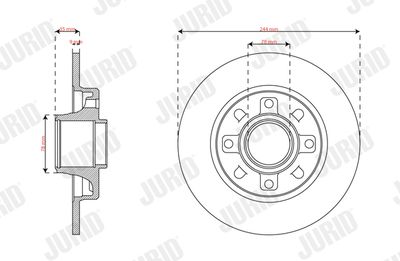 Brake Disc JURID 563402J-1