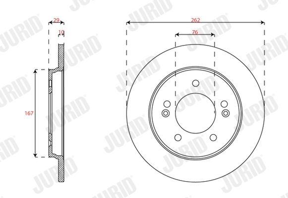 JURID 563592JC Brake Disc