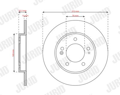 Brake Disc JURID 563614JC