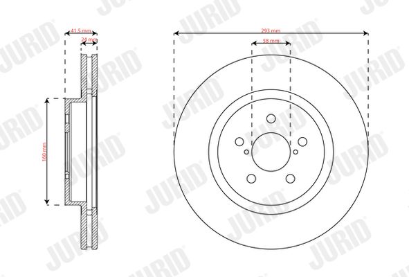 JURID 563624JC Brake Disc