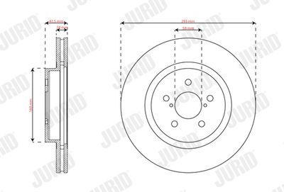Brake Disc JURID 563624JC