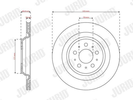 JURID 563659JC-1 Brake Disc