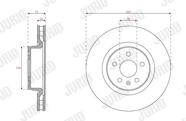 JURID 563660JC-1 Brake Disc