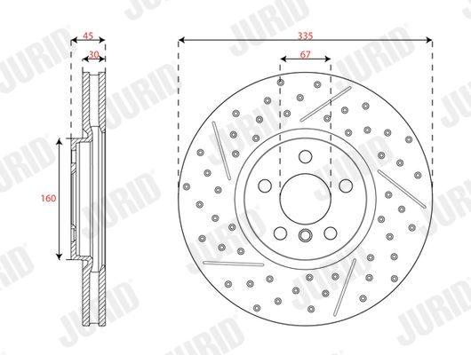 JURID 563666JC-1 Brake Disc